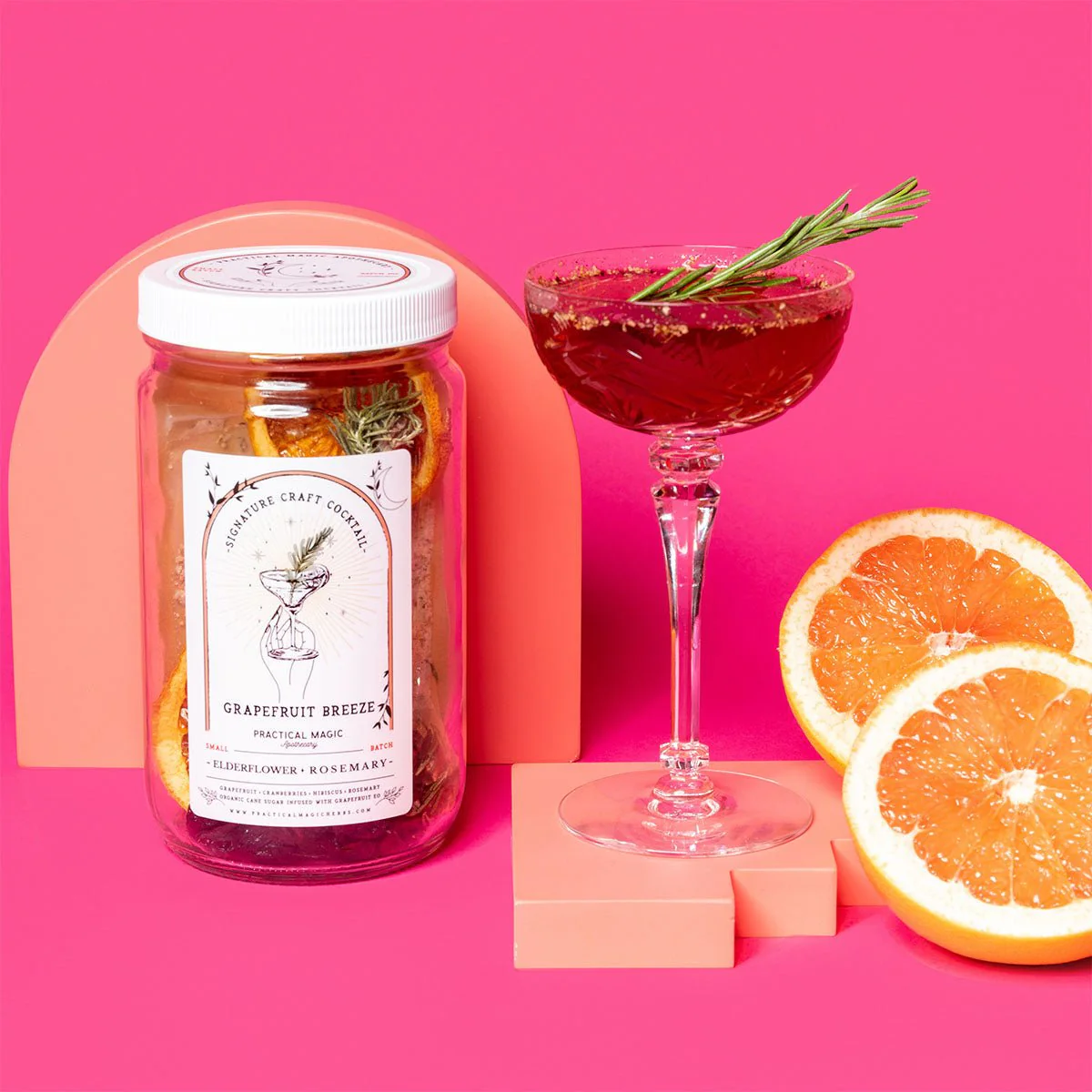 Practical Magic Apothecary Cocktail Kit - Elderflower & Rosemary Grapefruit Breeze