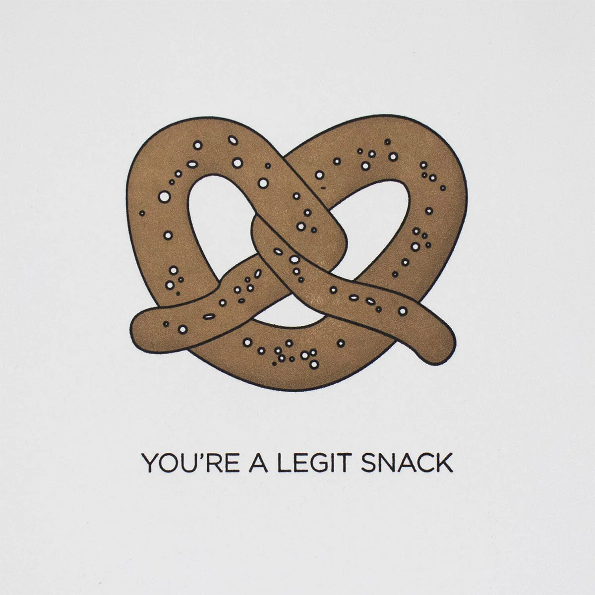 Pretzel Legit Snack Greeting Card - Image 2