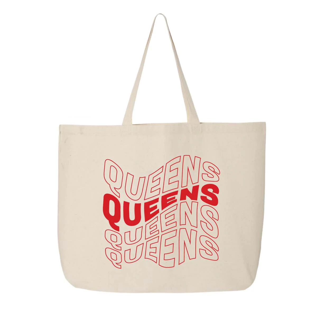 Queens Wavy Repeat Tote Bag