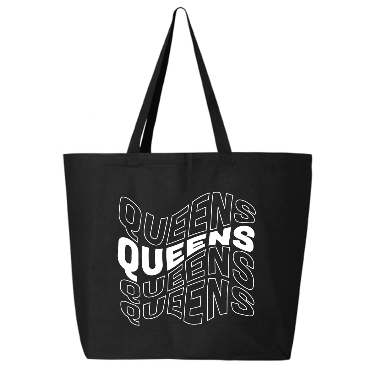Queens Wavy Repeat Tote Bag - Image 2