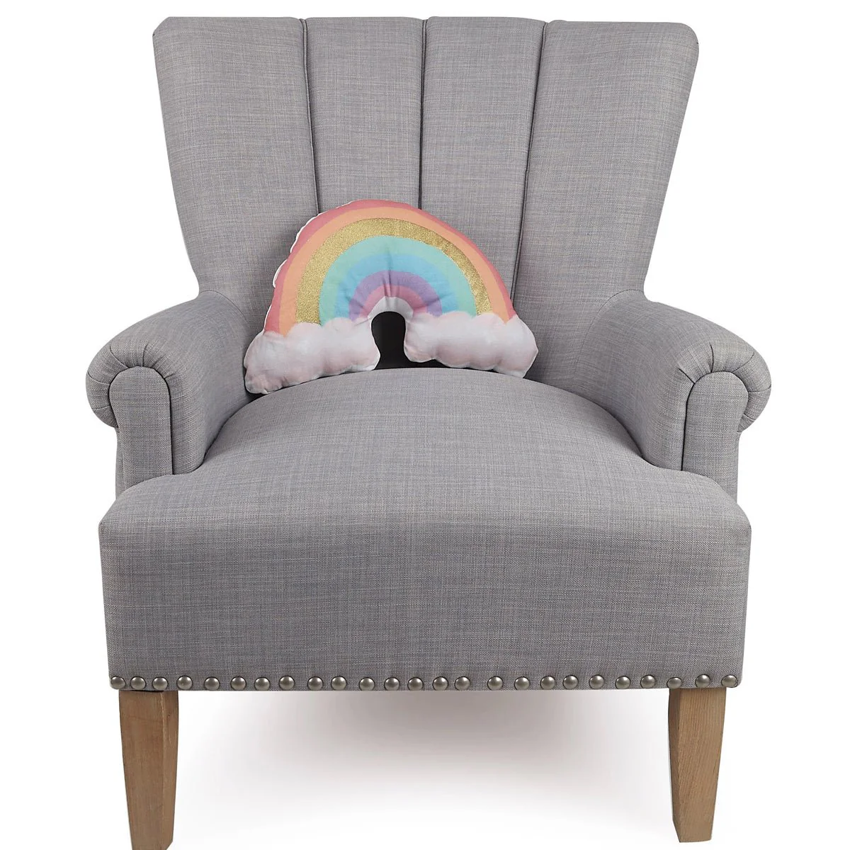 Rainbow Shaped Printed Pillow - Image 3