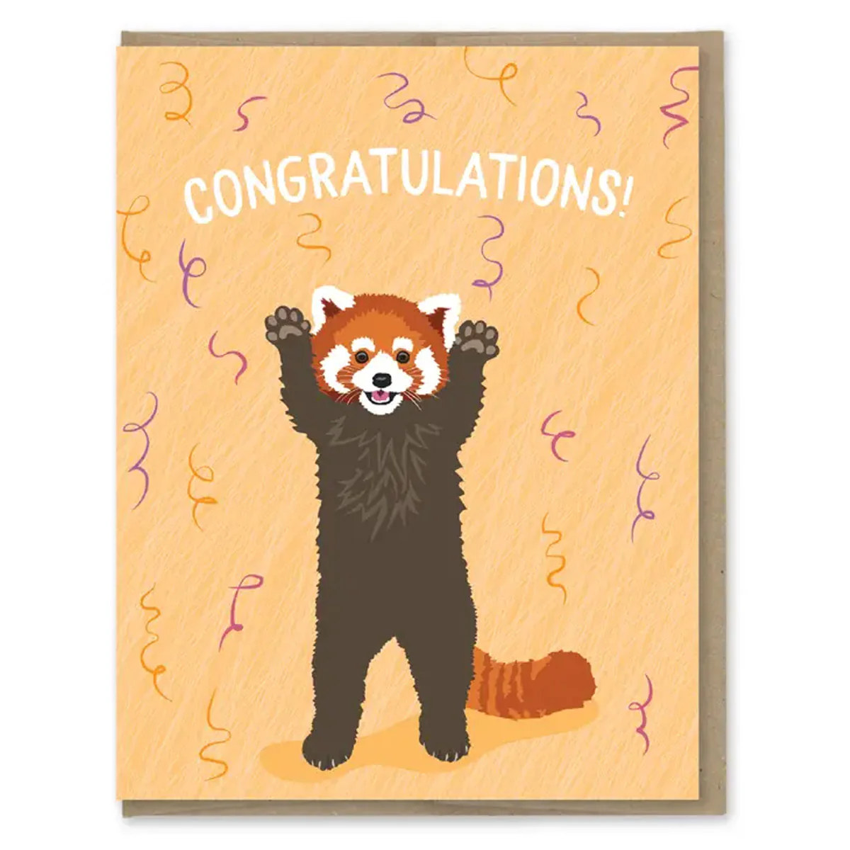 Red Panda Congratulations Greeting Card