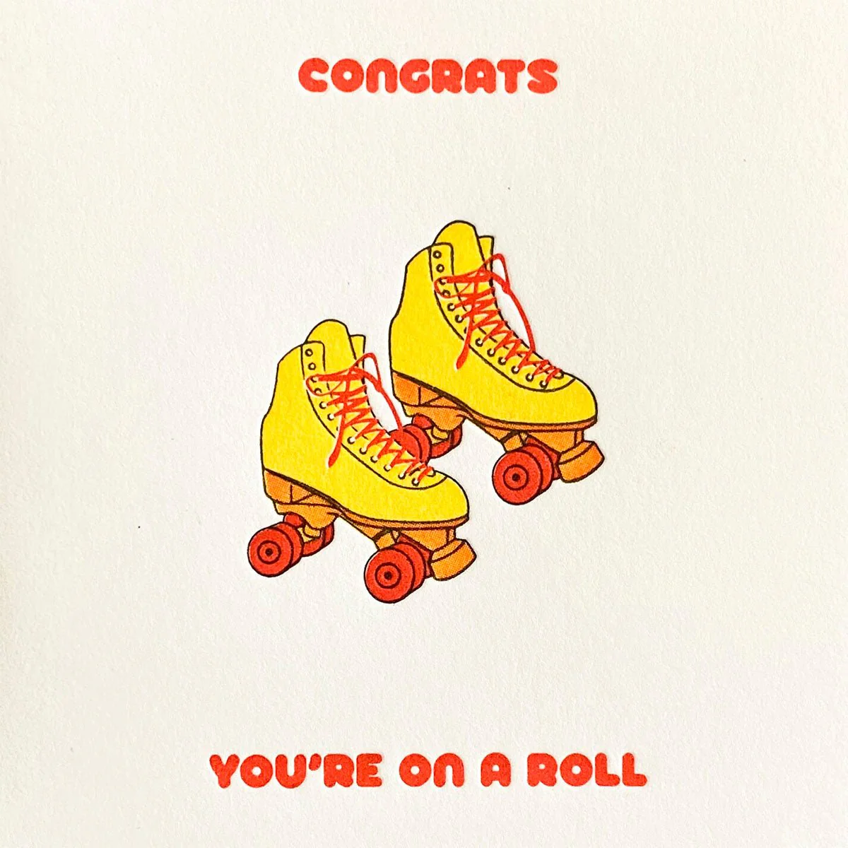 Roller Skates Congrats Greeting Card - Image 2