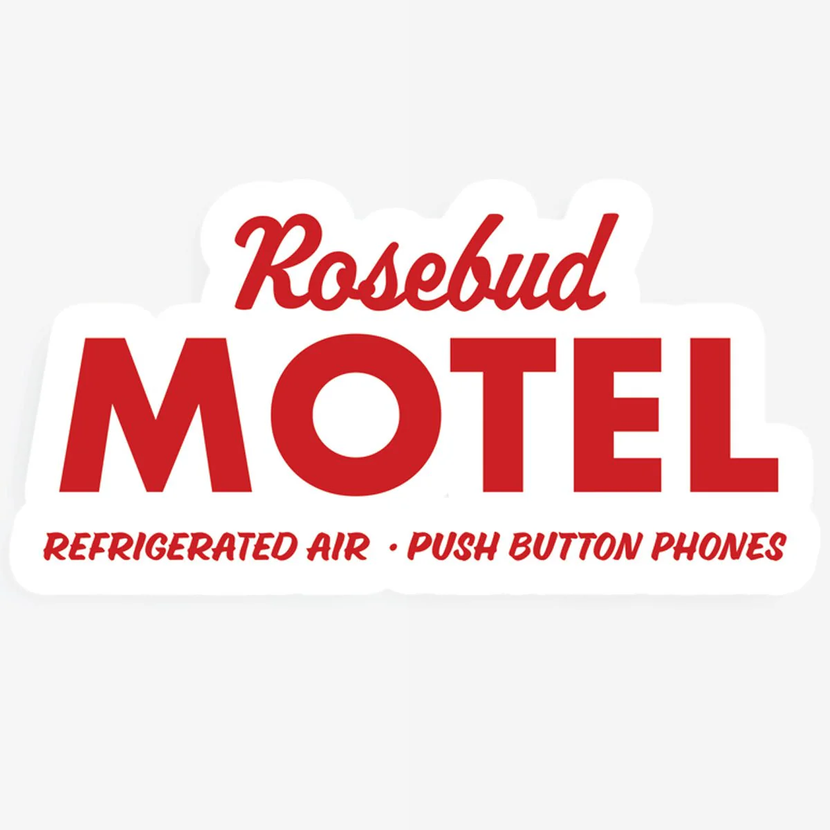 Rosebud Motel Sticker