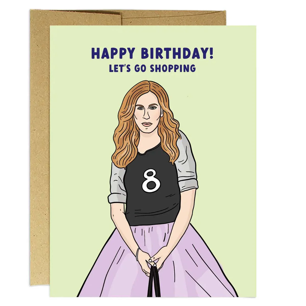Shopping Carrie Birthday Card