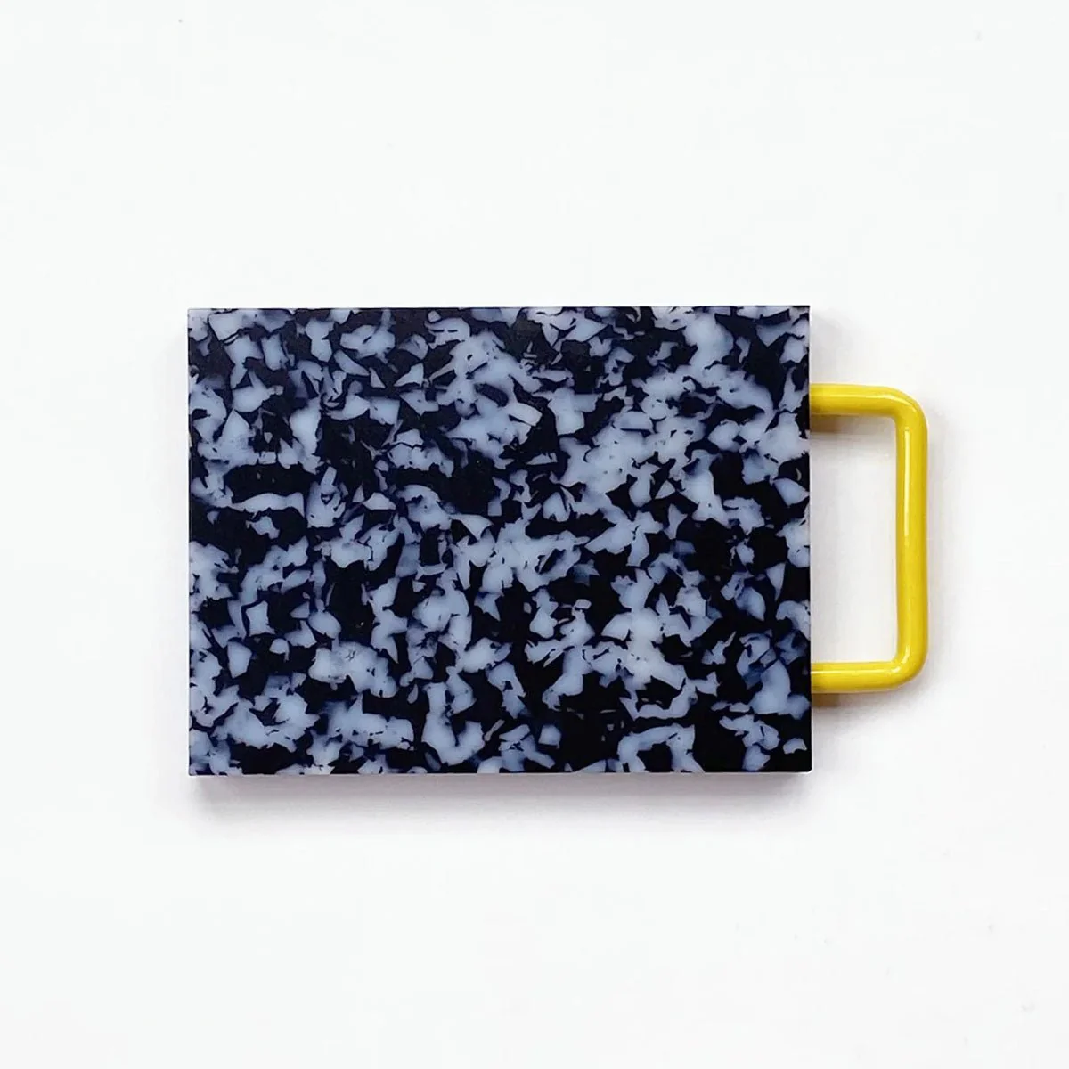 Small Cutting Board w/ Handle - Black/ White