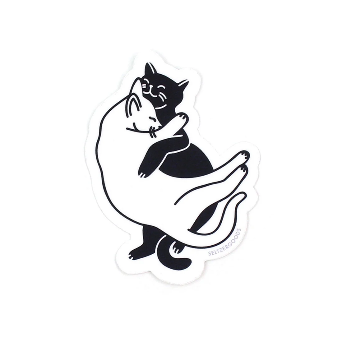 Snuggle Cats Sticker - Image 2