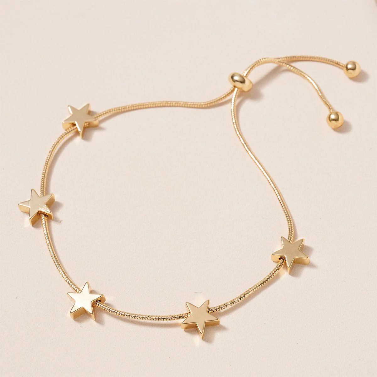 Star Charms Pull Tie Bracelet
