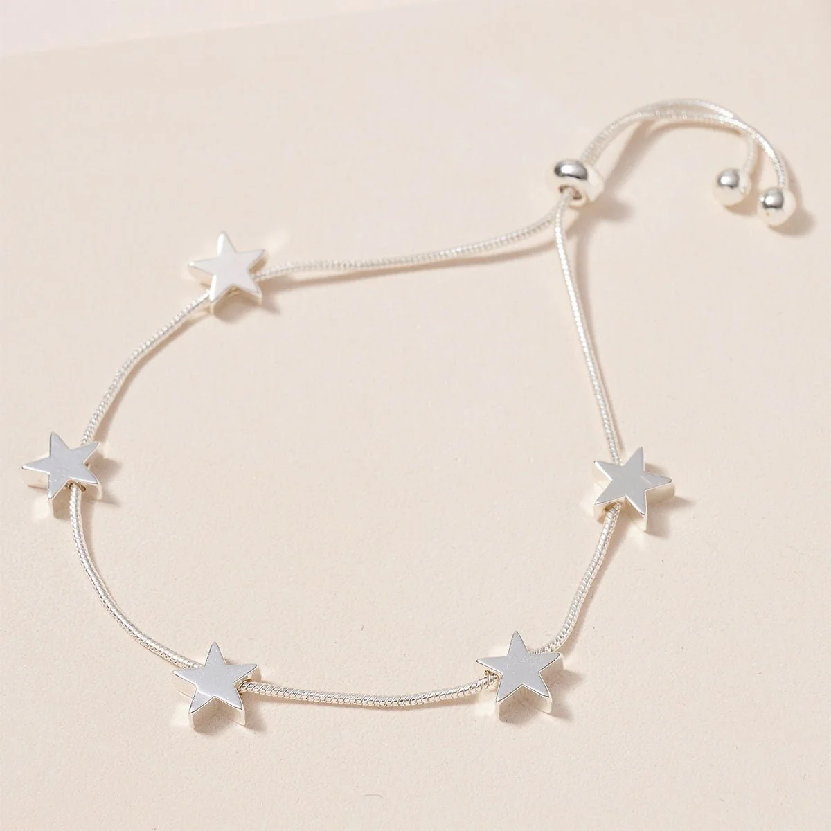 Star Charms Pull Tie Bracelet - Image 2