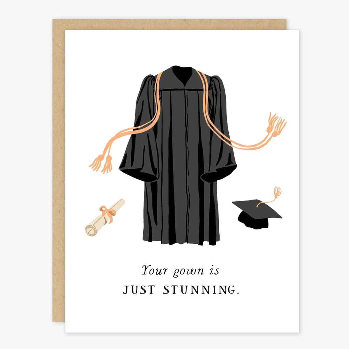 Stunning Gown Graduation Card