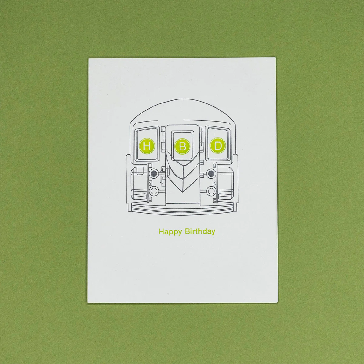 Subway HBD Birthday Card