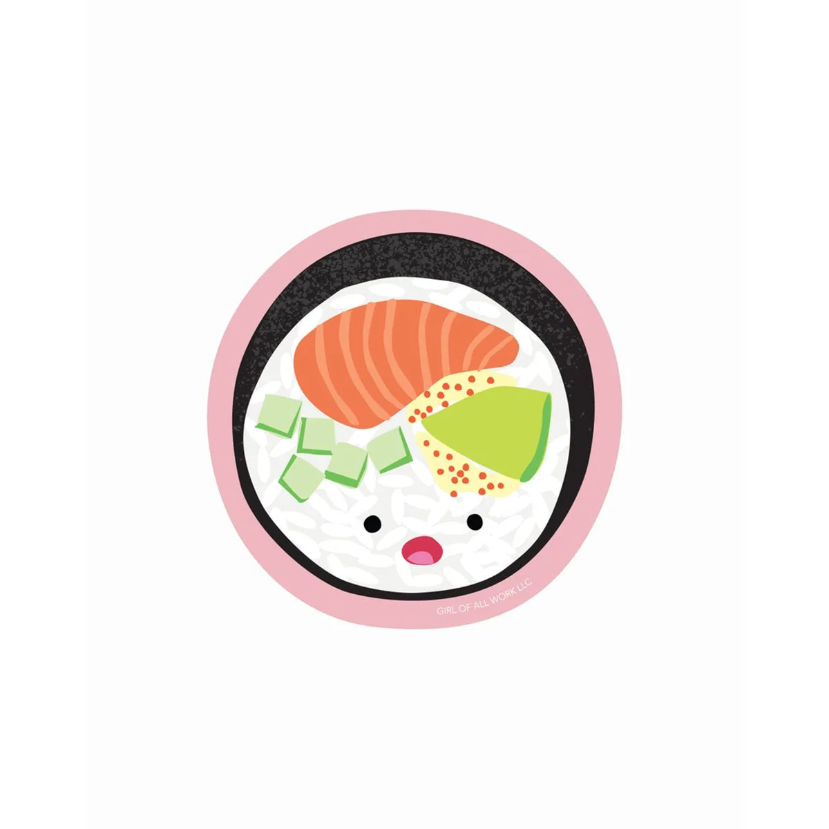 Sushi Roll Vinyl Sticker