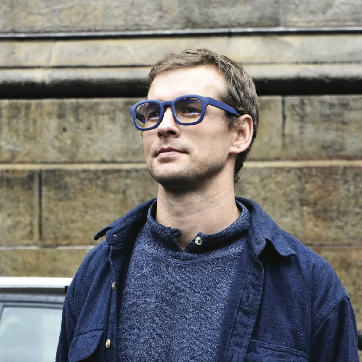 Sy Blue Light Blocker Glasses - Matte Navy - Image 2