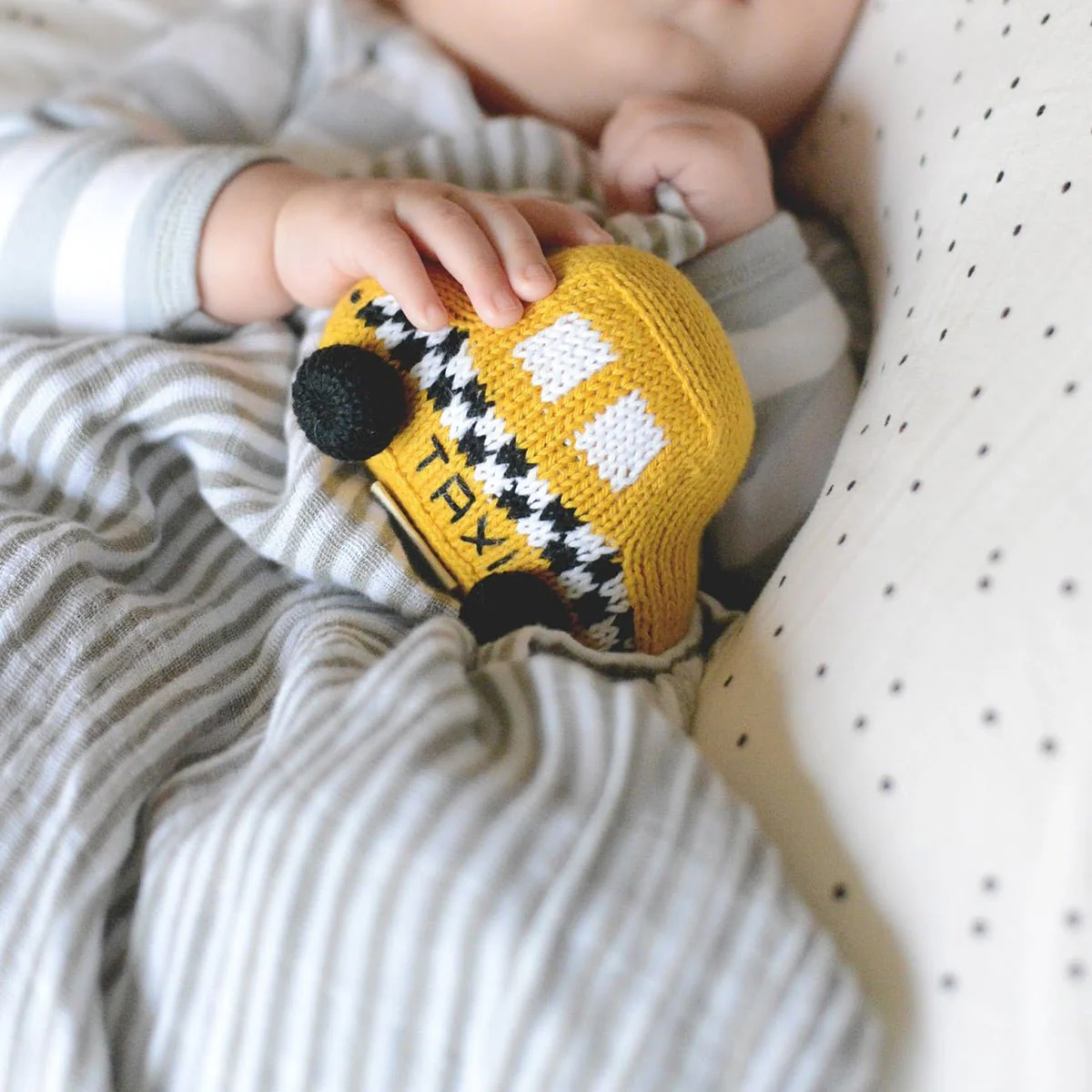 Taxi Soft Knit Rattle