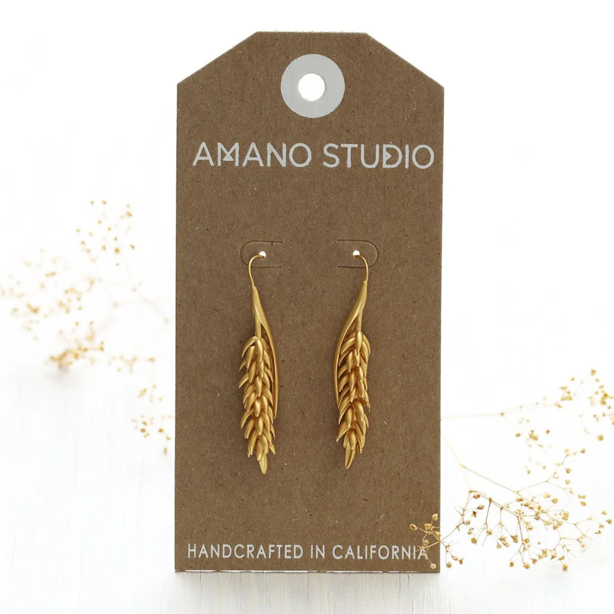 Tropical Flower Drop Earrings - Image 2