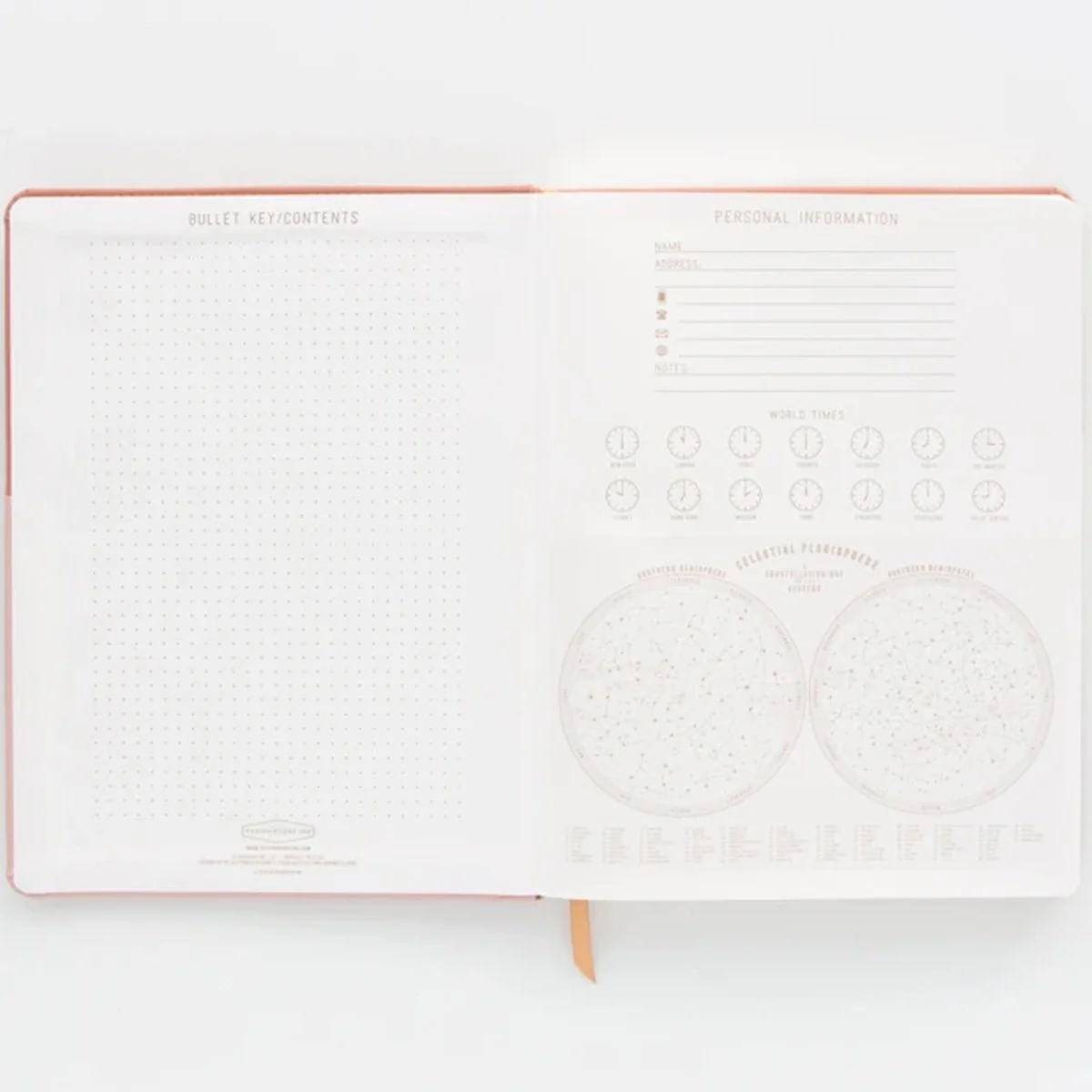 Vegan Leather Pocket Journal - Terracotta & Blush Color Block - Image 2