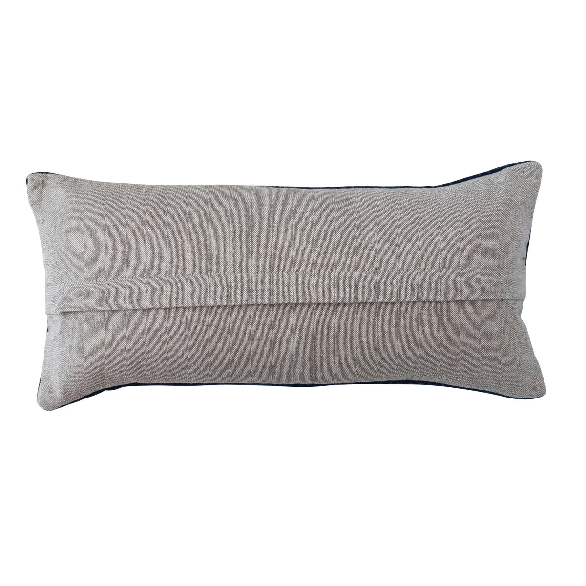 Velvet Embroidered Lumbar Pillow w/ Beetles - Image 2